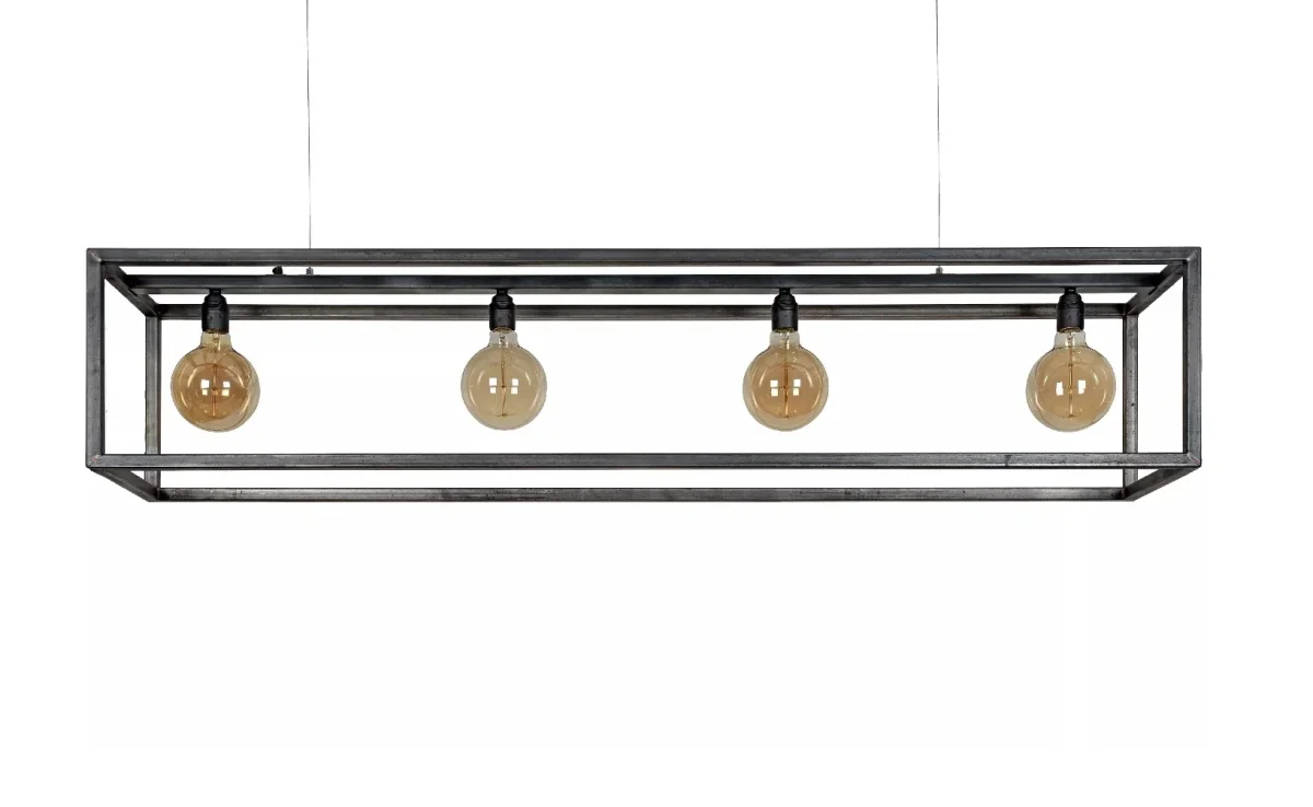 Hanglamp Rimini 4L staal - Afbeelding 2