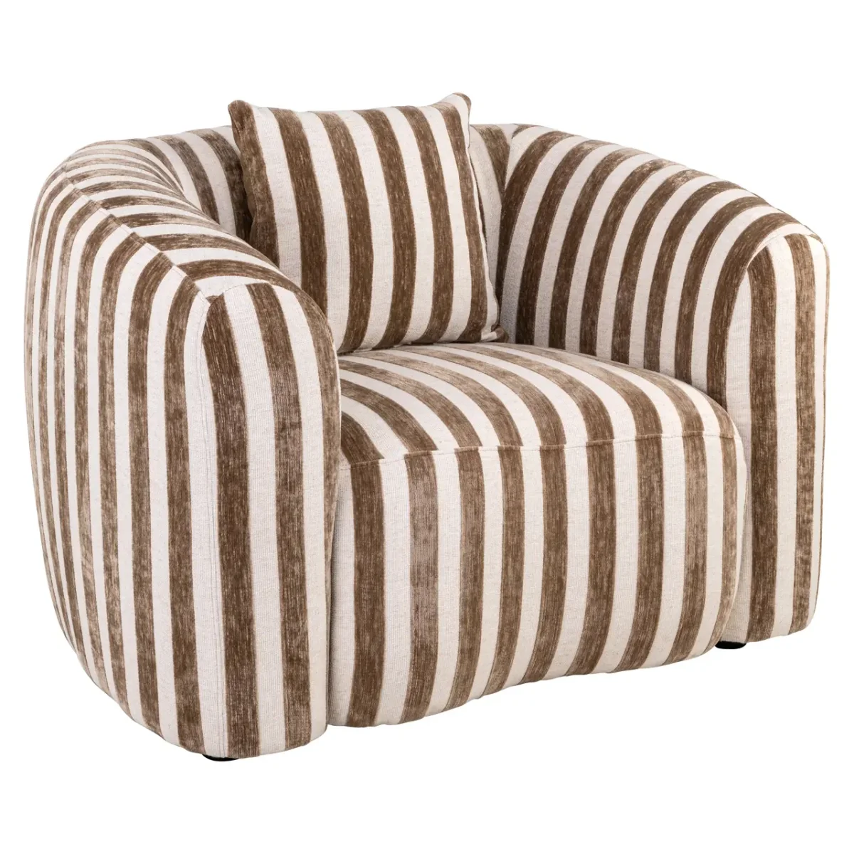 Richmond – Lounge stoel Luxandra stripes sand - Afbeelding 5