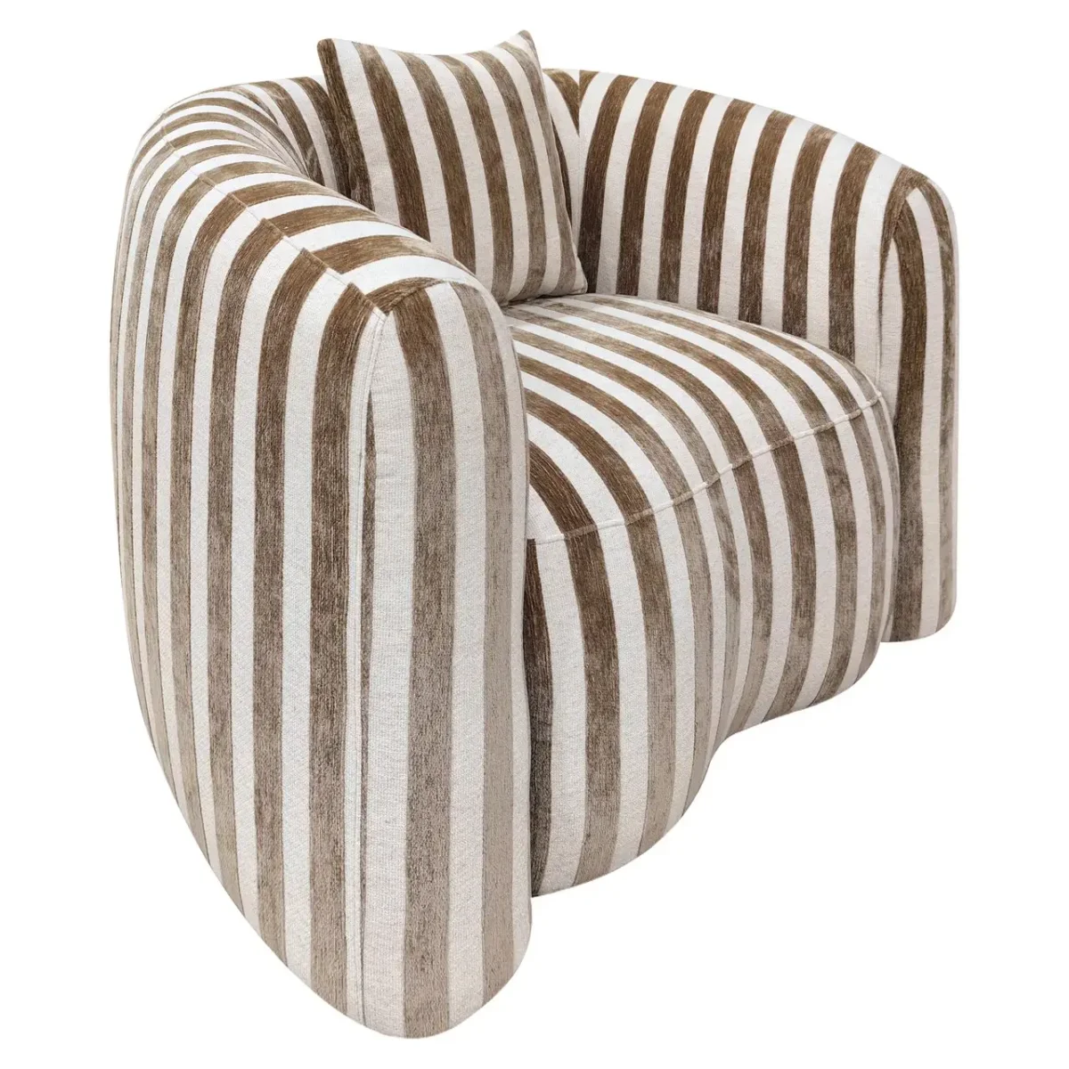 Richmond – Lounge stoel Luxandra stripes sand - Afbeelding 2
