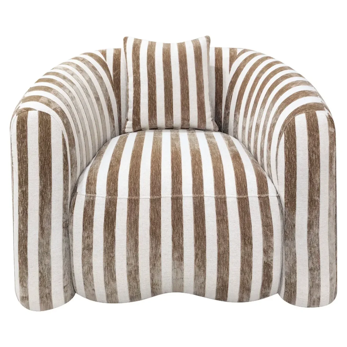 Richmond – Lounge stoel Luxandra stripes sand - Afbeelding 3