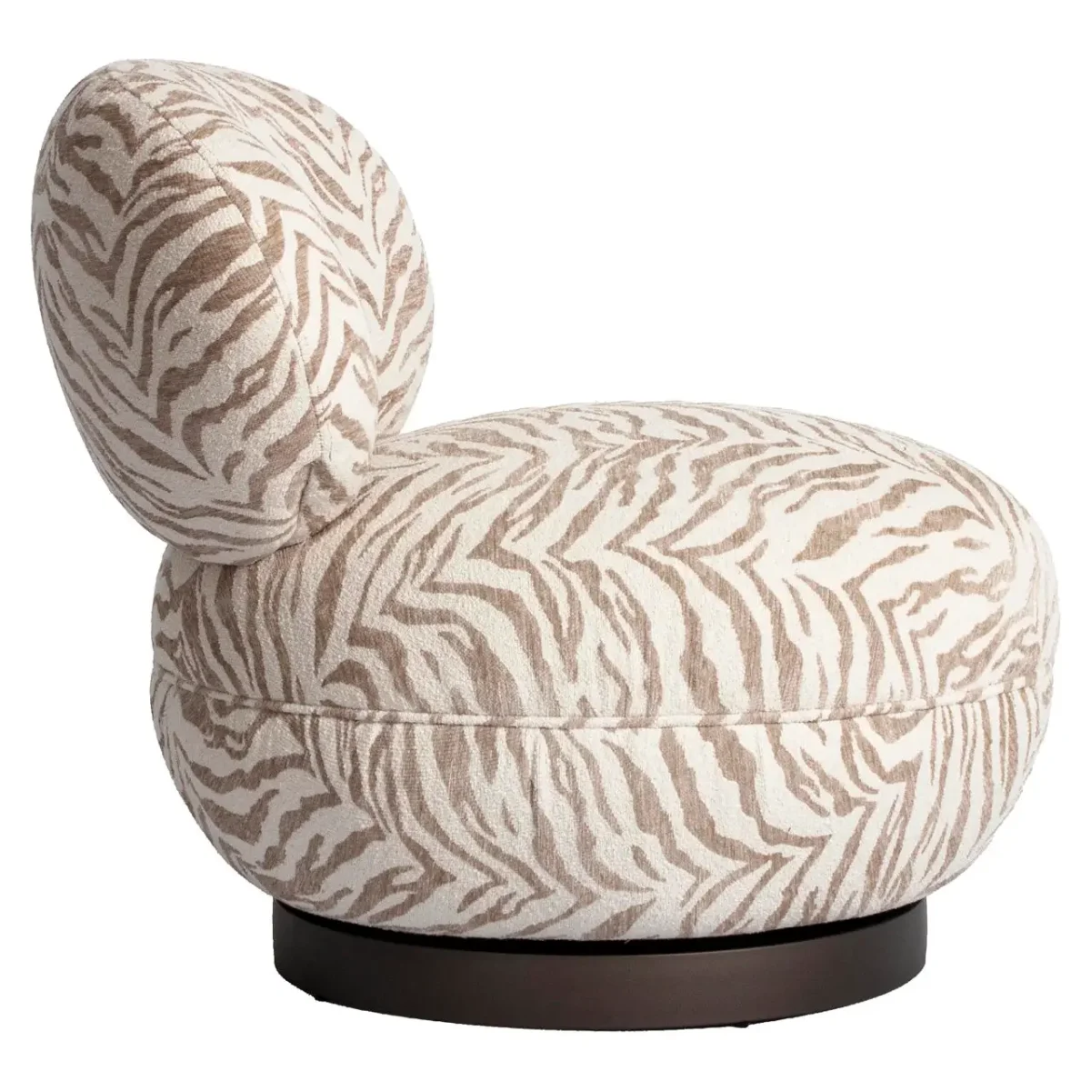 Richmond – Lounge stoel Jace beige tiger swivel - Afbeelding 5