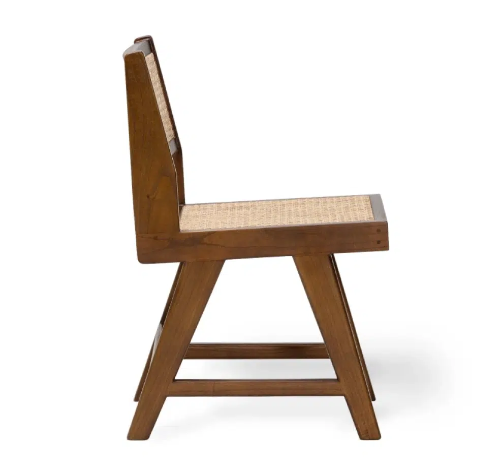 Charles design stoel – bruin – mindi hout – rotan - Afbeelding 7