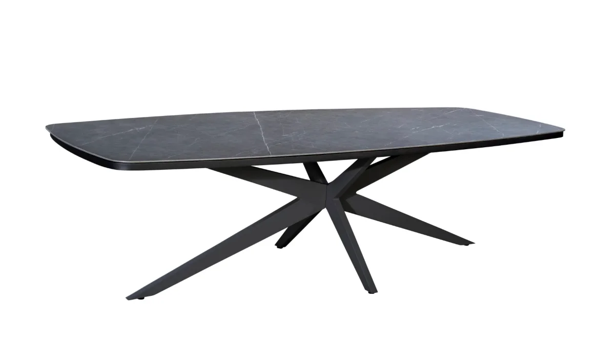 Tuintafel Calma ovaal 270x110 cm black/slate - Afbeelding 2