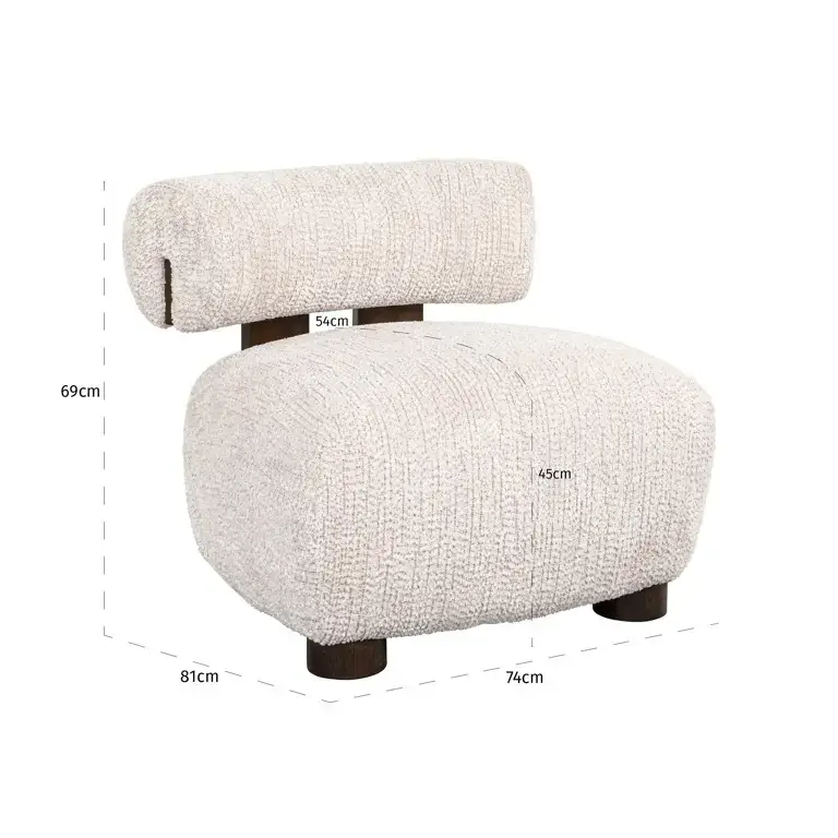 Richmond – Lounge stoel Arabella lovely cream - Afbeelding 2