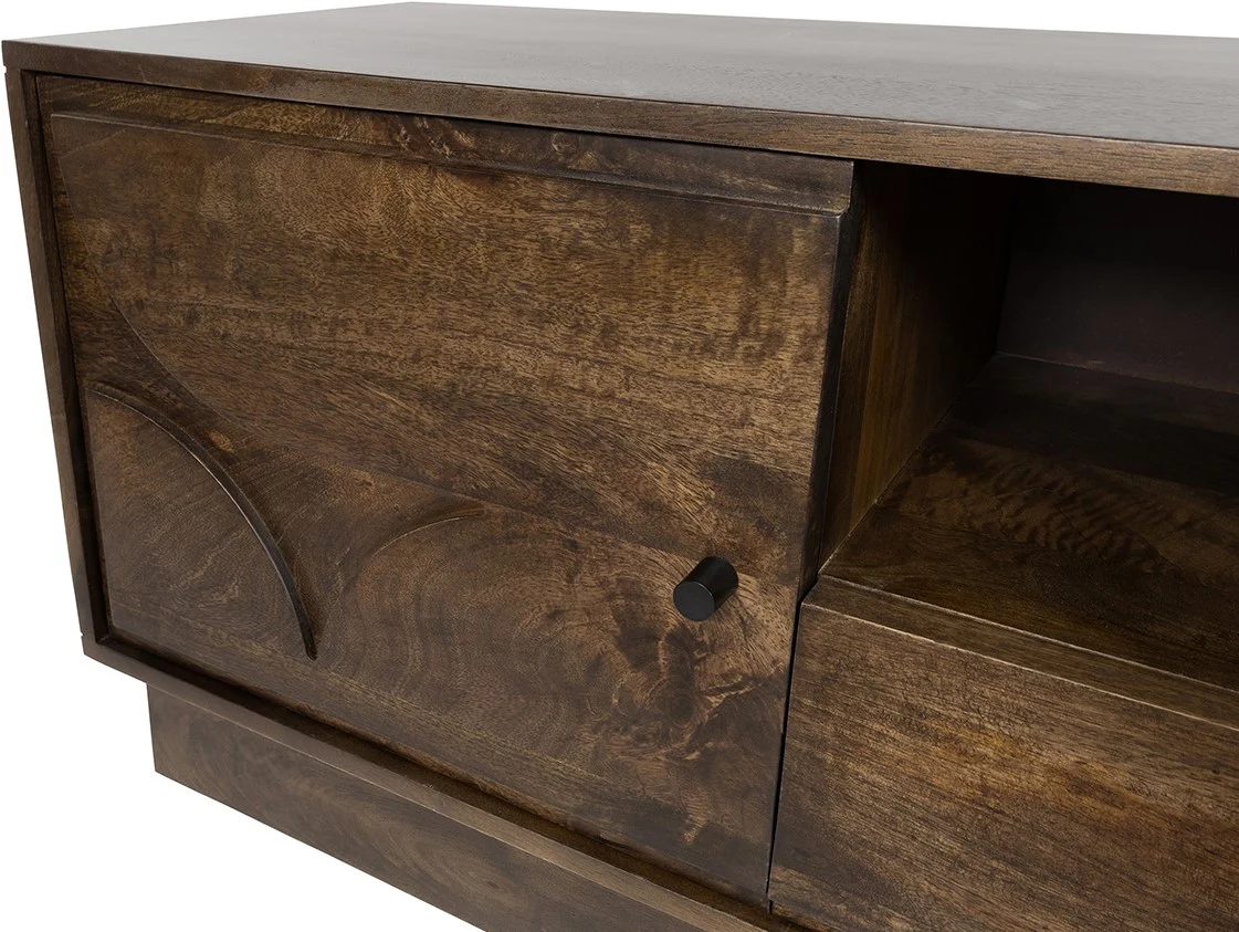 TV dressoir 190 cm Dark Walnut - Kaapstad collectie - Afbeelding 4