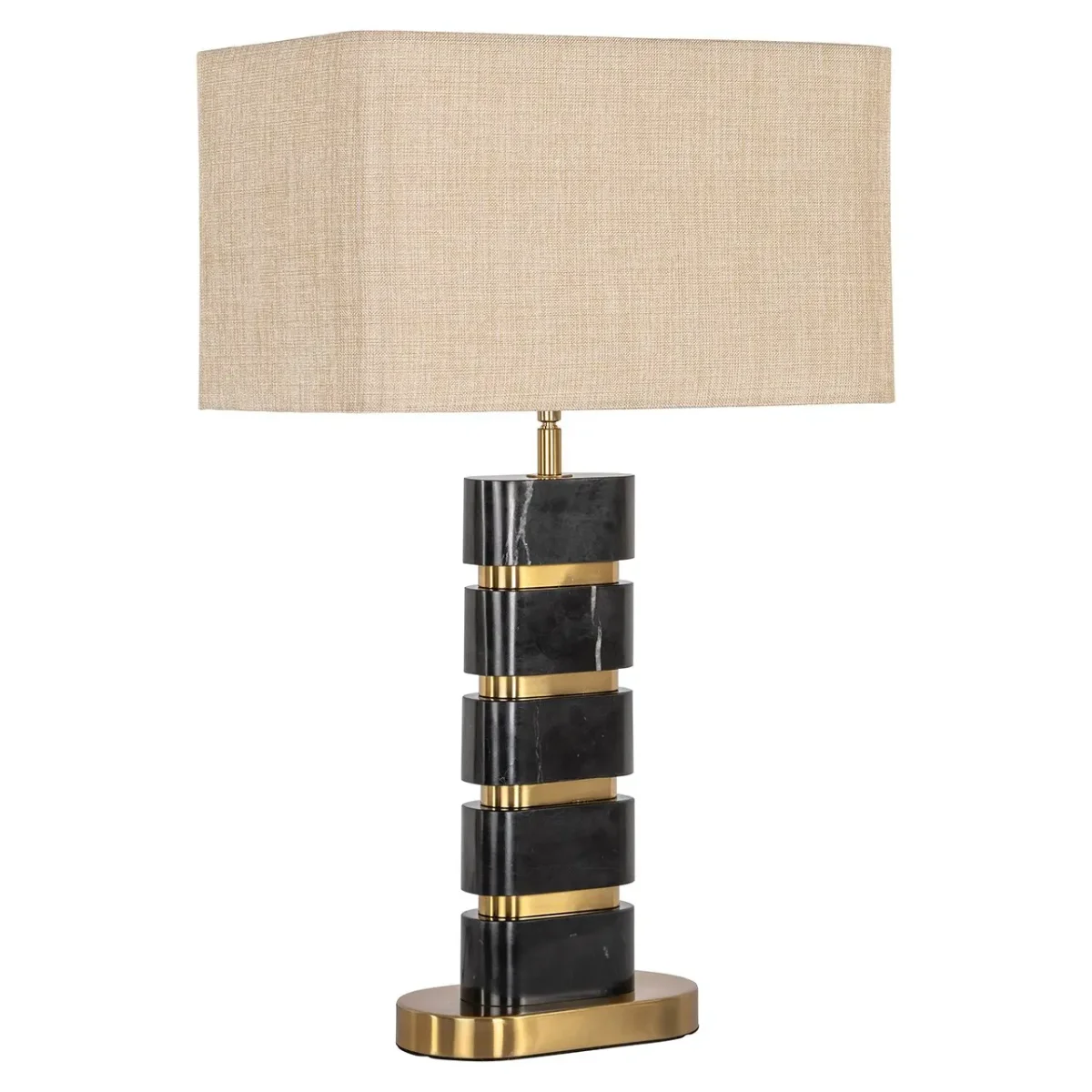 Richmond – Tafellamp Levina black/gold - Afbeelding 3