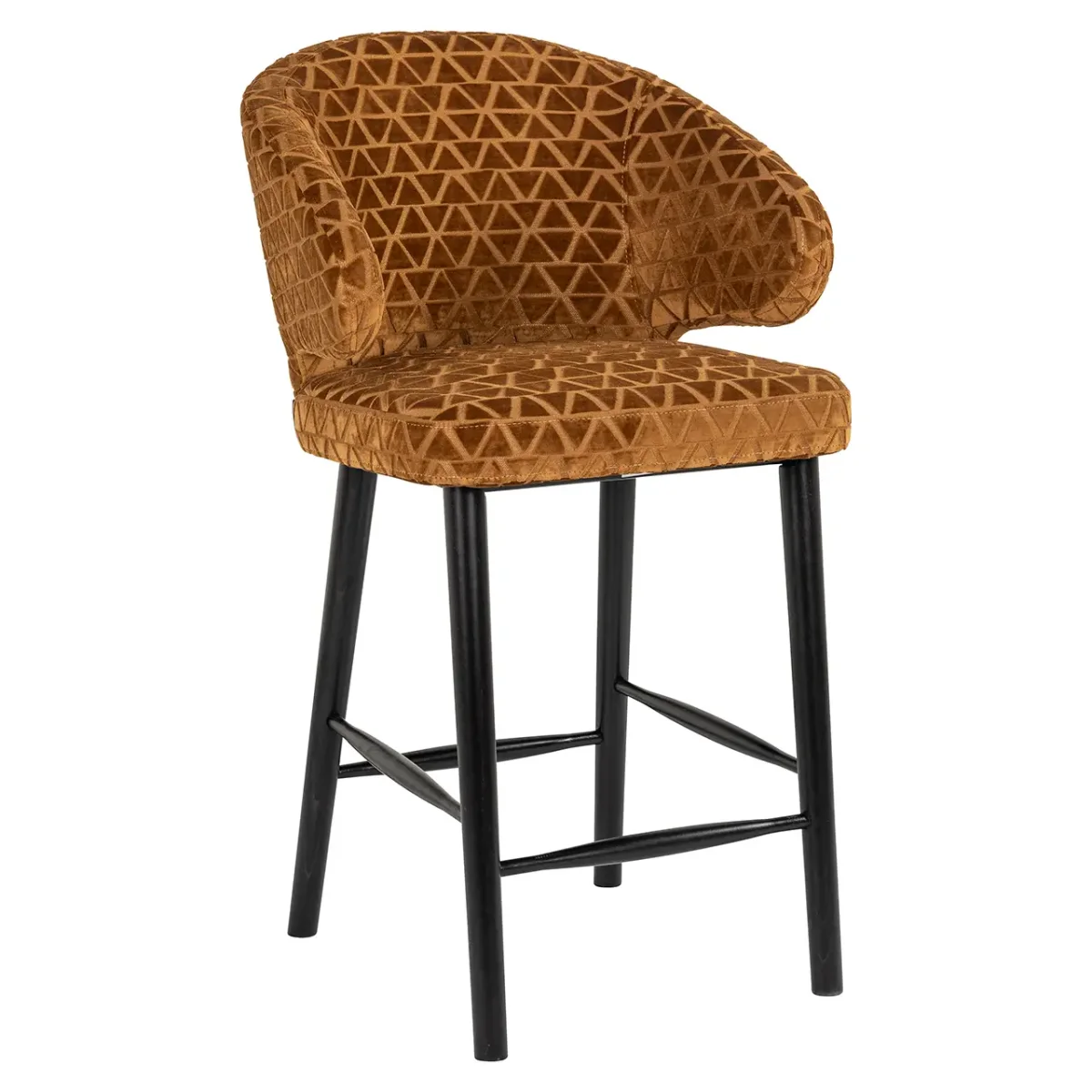 Richmond – Counterstoel Indigo old gold triangle - Afbeelding 2