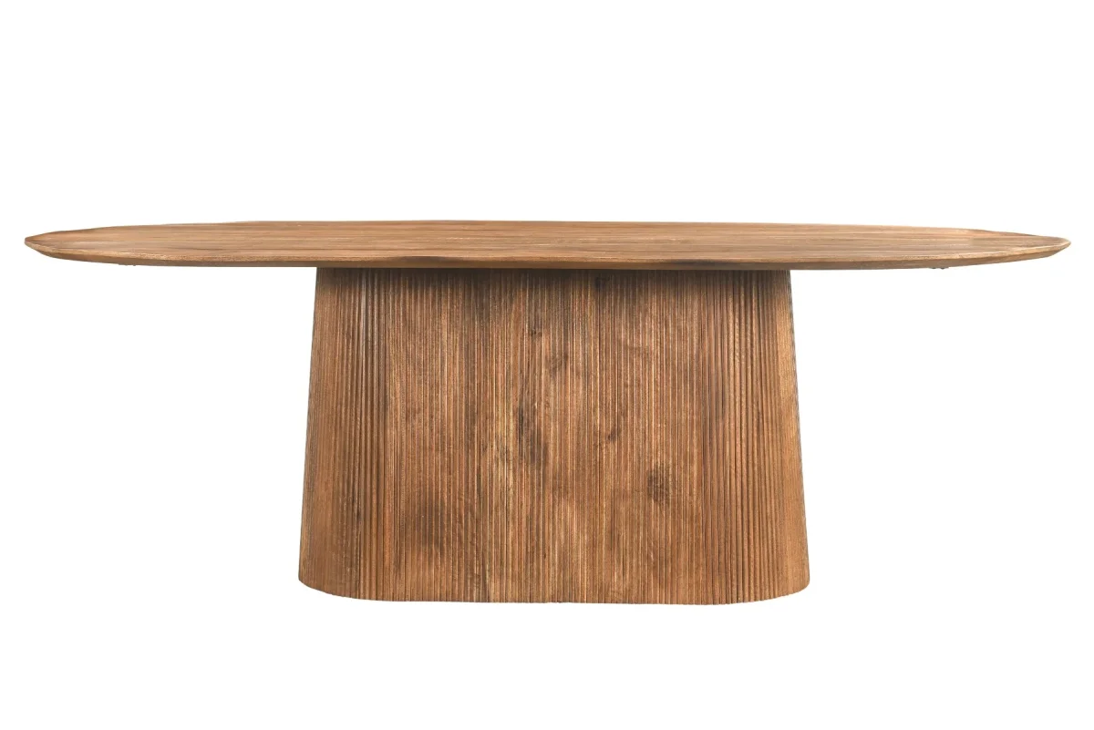 Salvator eettafel 200, 230 of 300 cm - Naturel mango hout - Afbeelding 2