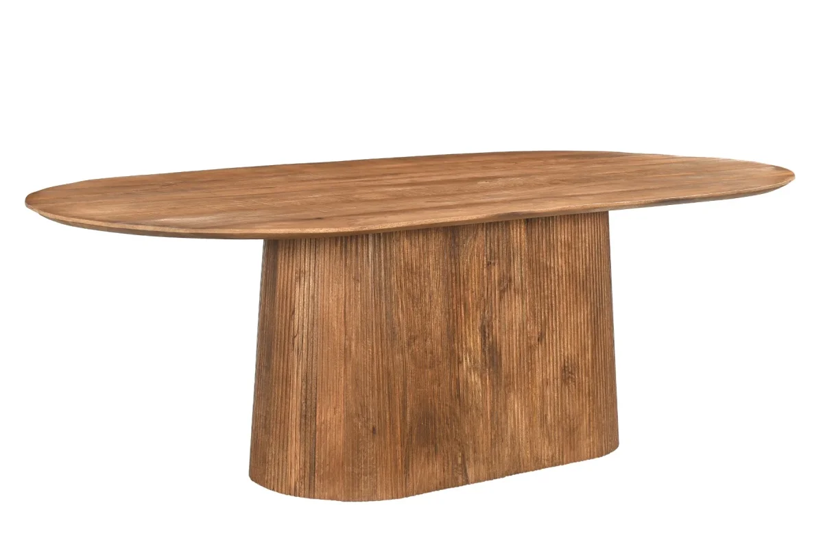 Salvator eettafel 200, 230 of 300 cm - Naturel mango hout - Afbeelding 4