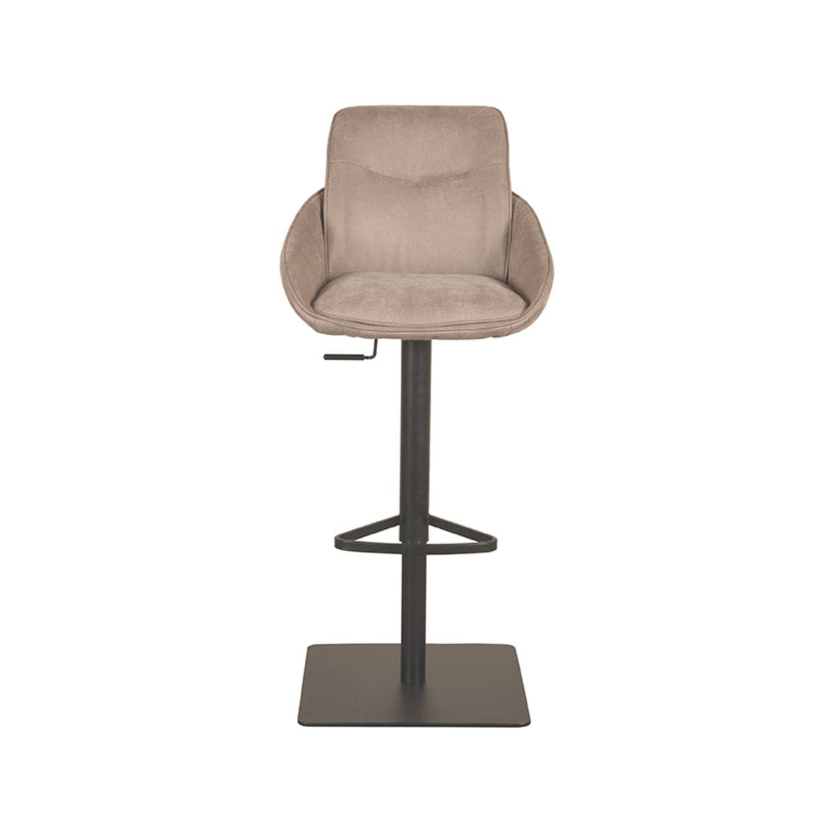 Sole Barstoel Micro Suede Taupe - Afbeelding 4