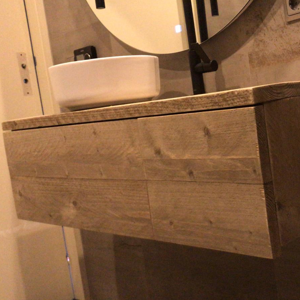 Steigerhouten badkamermeubel Odi - Afbeelding 4