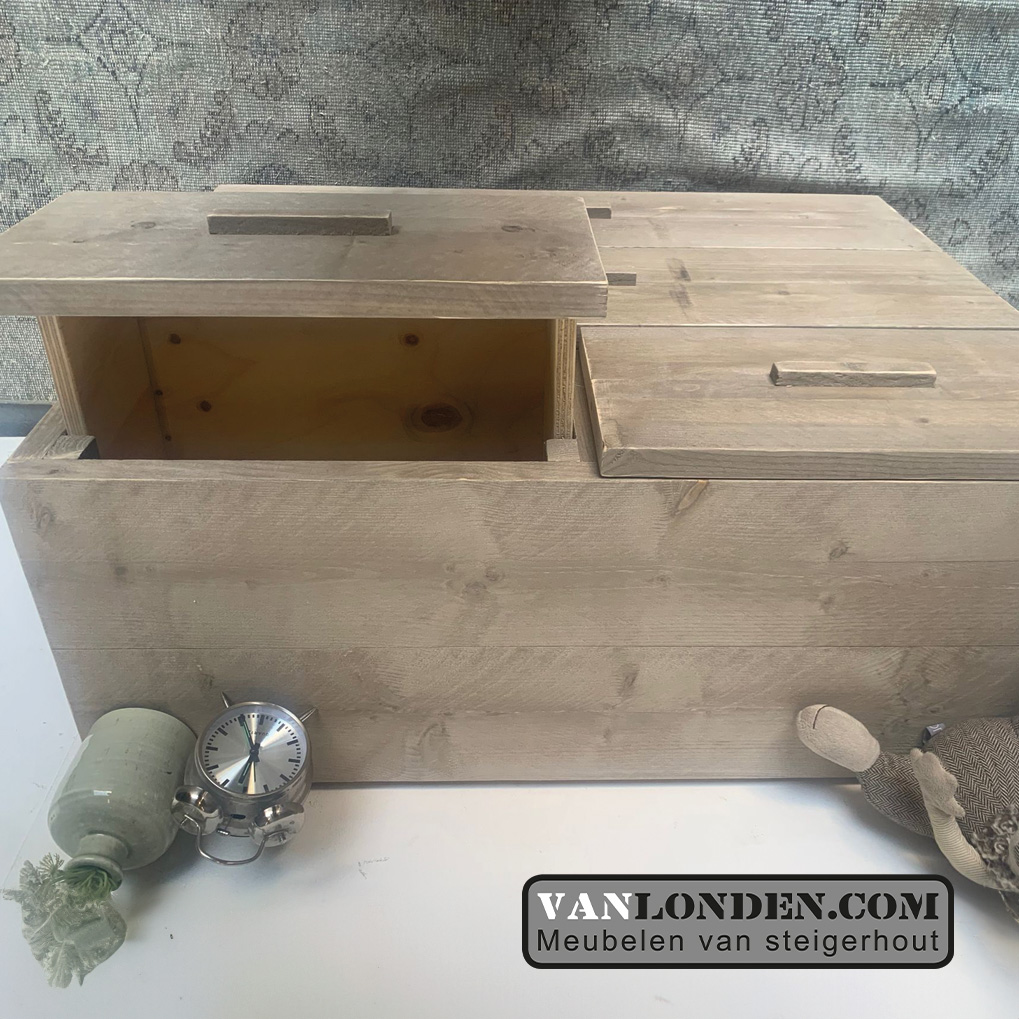 Steigerhouten dressoirkast Diny - Afbeelding 7