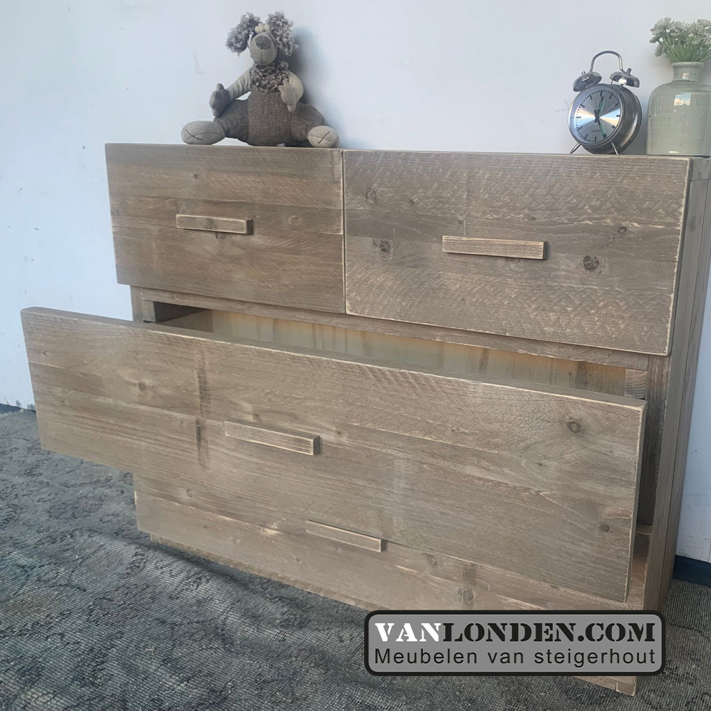 Steigerhouten dressoirkast Diny - Afbeelding 6