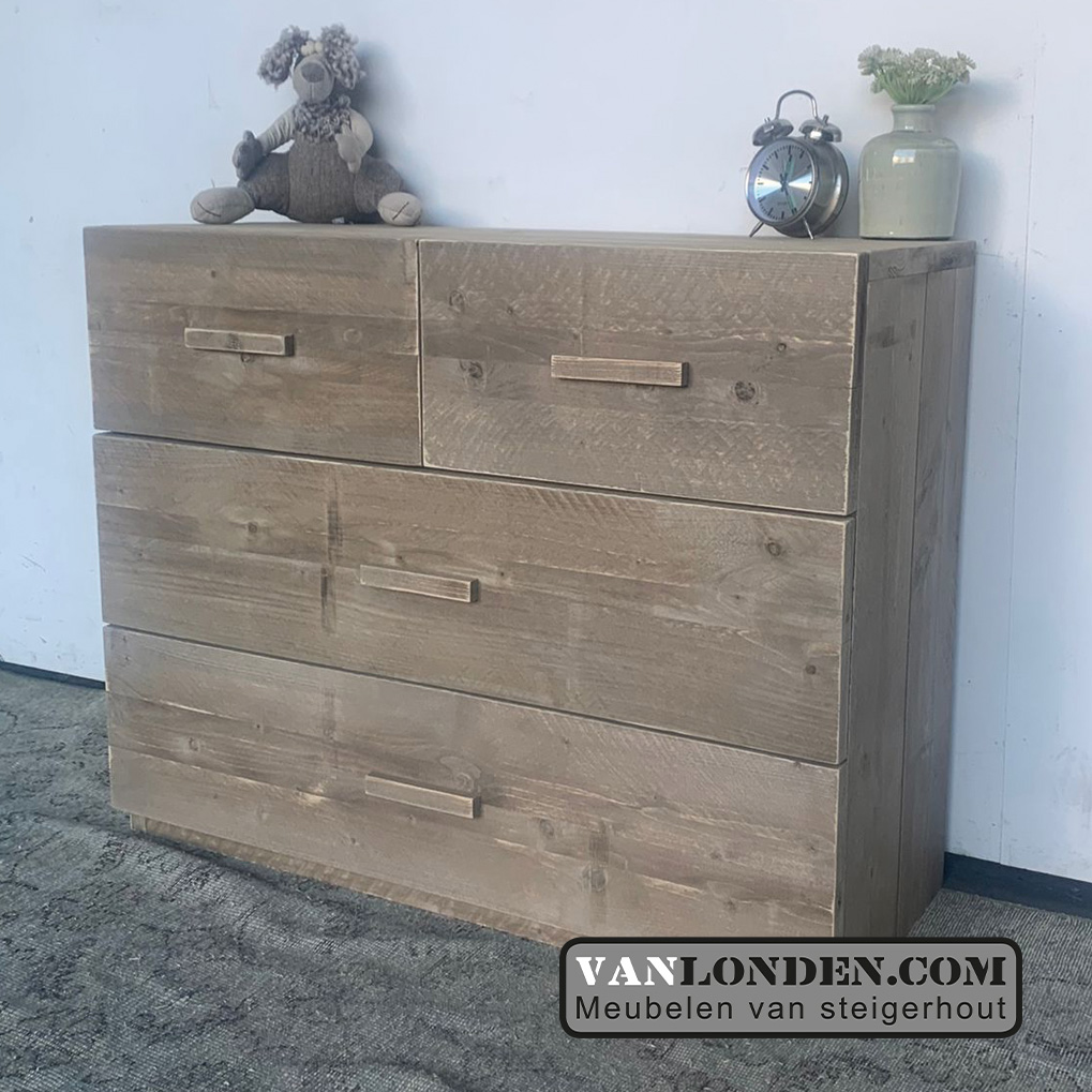 Steigerhouten dressoirkast Diny - Afbeelding 4