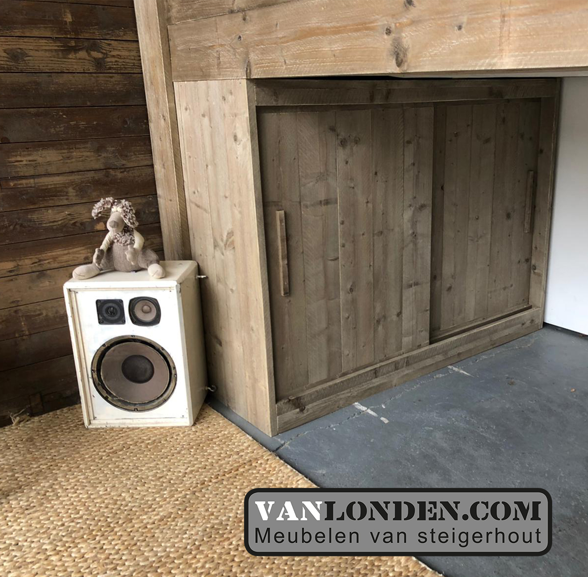 Steigerhouten tweepersoons hoogslaper Jordi - Afbeelding 7