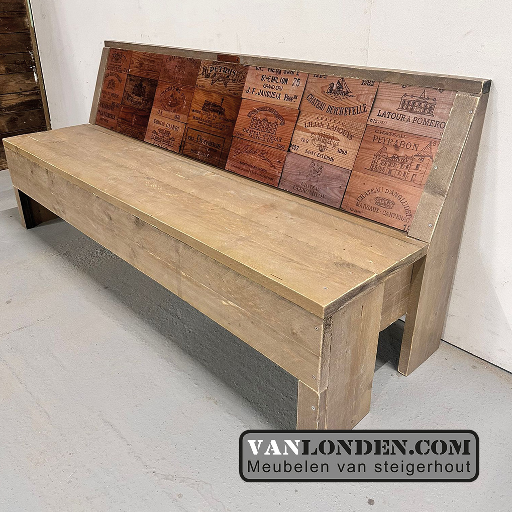 Steigerhouten zitbank Thea - Afbeelding 5