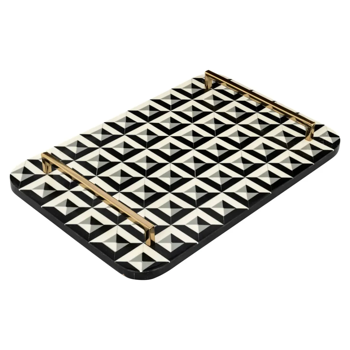 Richmond – Dienblad Birte black/white - Afbeelding 6