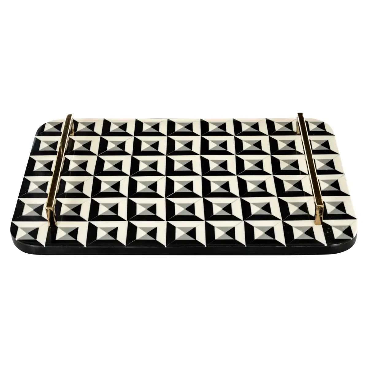 Richmond – Dienblad Birte black/white - Afbeelding 7