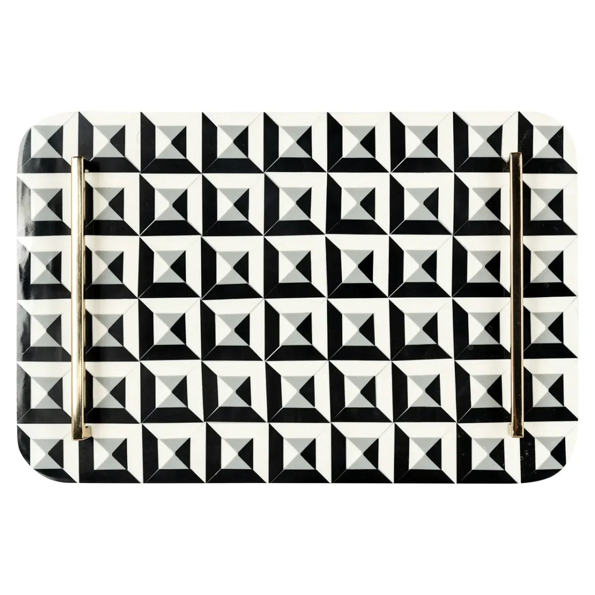 Richmond – Dienblad Birte black/white - Afbeelding 4