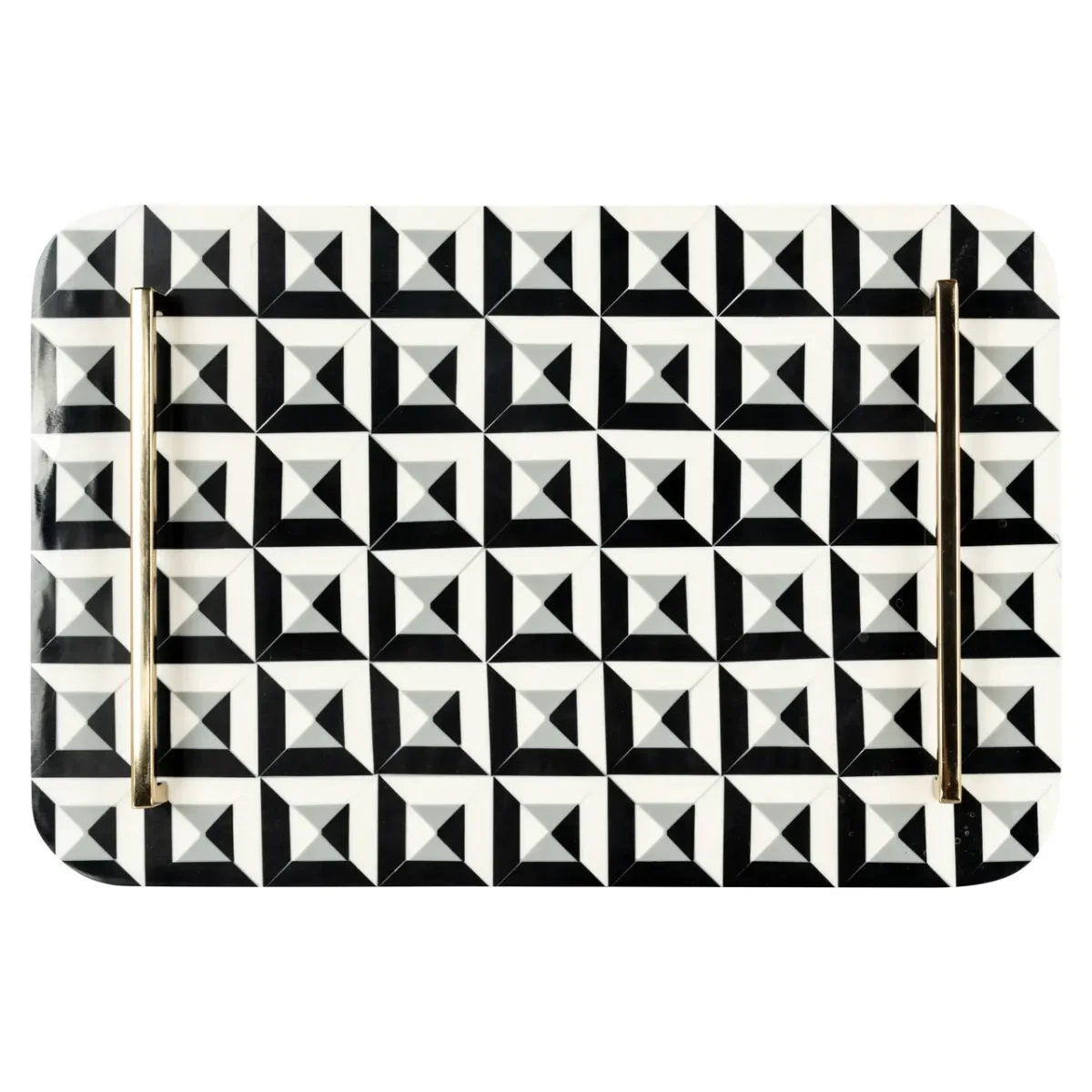Richmond – Dienblad Birte black/white - Afbeelding 8
