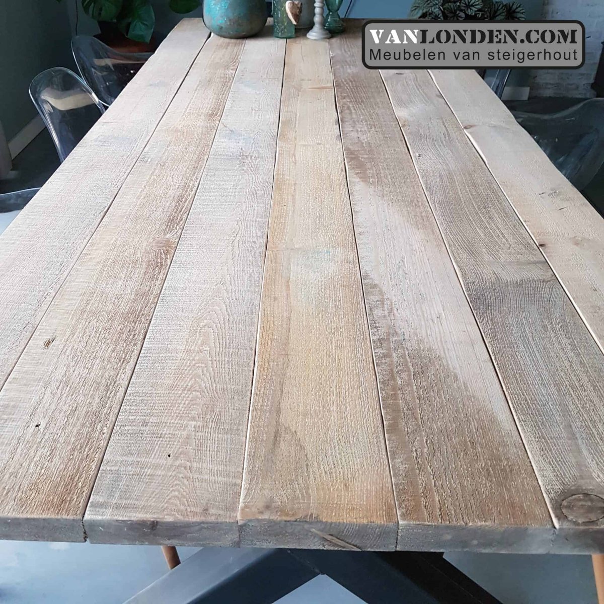 Tafel van balk planken Remco - Afbeelding 5