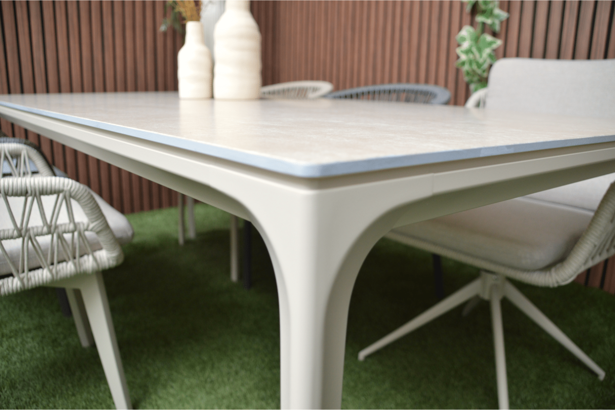 Tuintafel Vienna Warm Wit 200cm Dining Eettafel – 8200W - Afbeelding 6