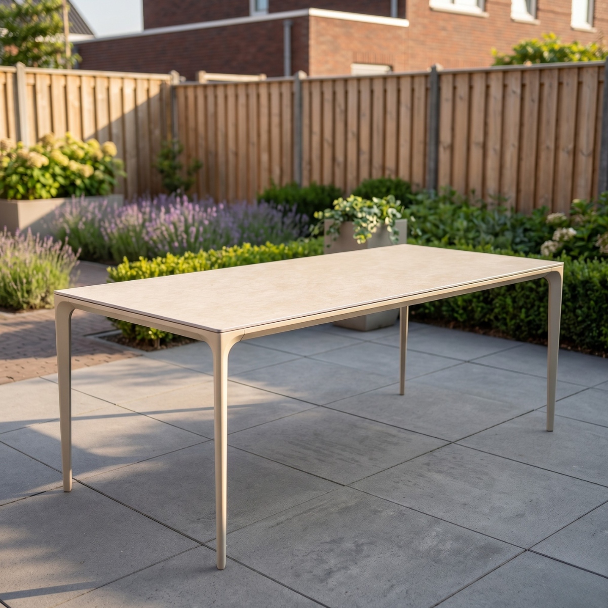 Tuintafel Vienna Warm Wit 200cm Dining Eettafel – 8200W - Afbeelding 2