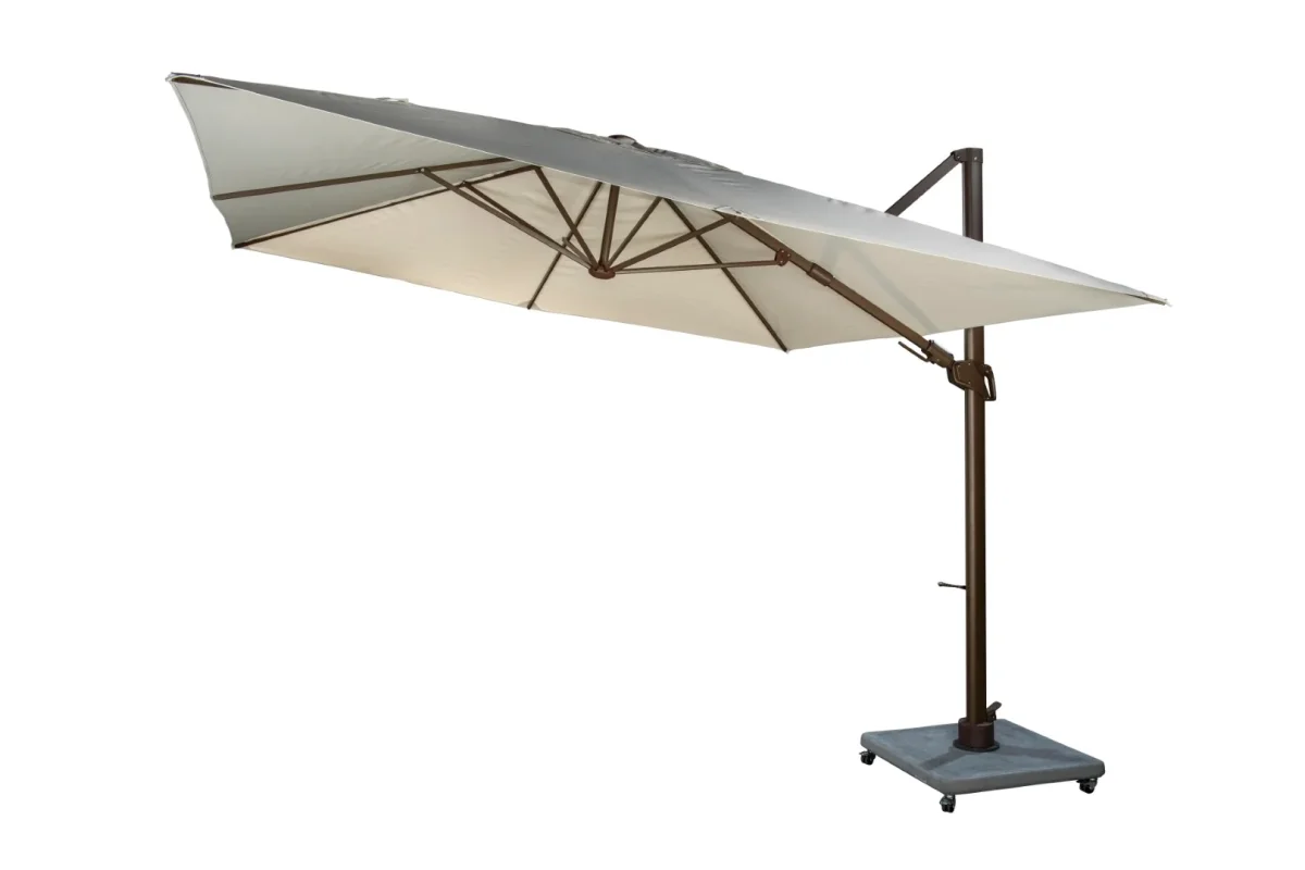Parasol Cavalo Yoi Brons en naturel | 300 x 300 | Zweefparasol - Afbeelding 4