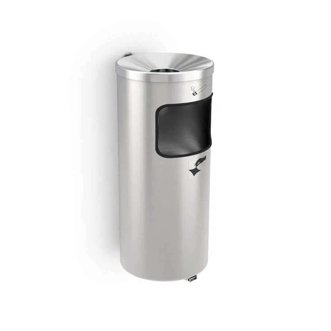 Combi wandafvalbak en wandasbak Cubix