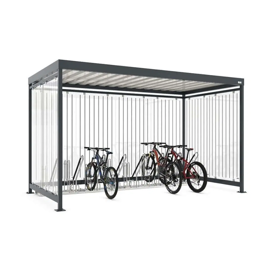 Fietsoverkapping Cologne 4x2m, voor ca. 12 fietsplekken - Afbeelding 9