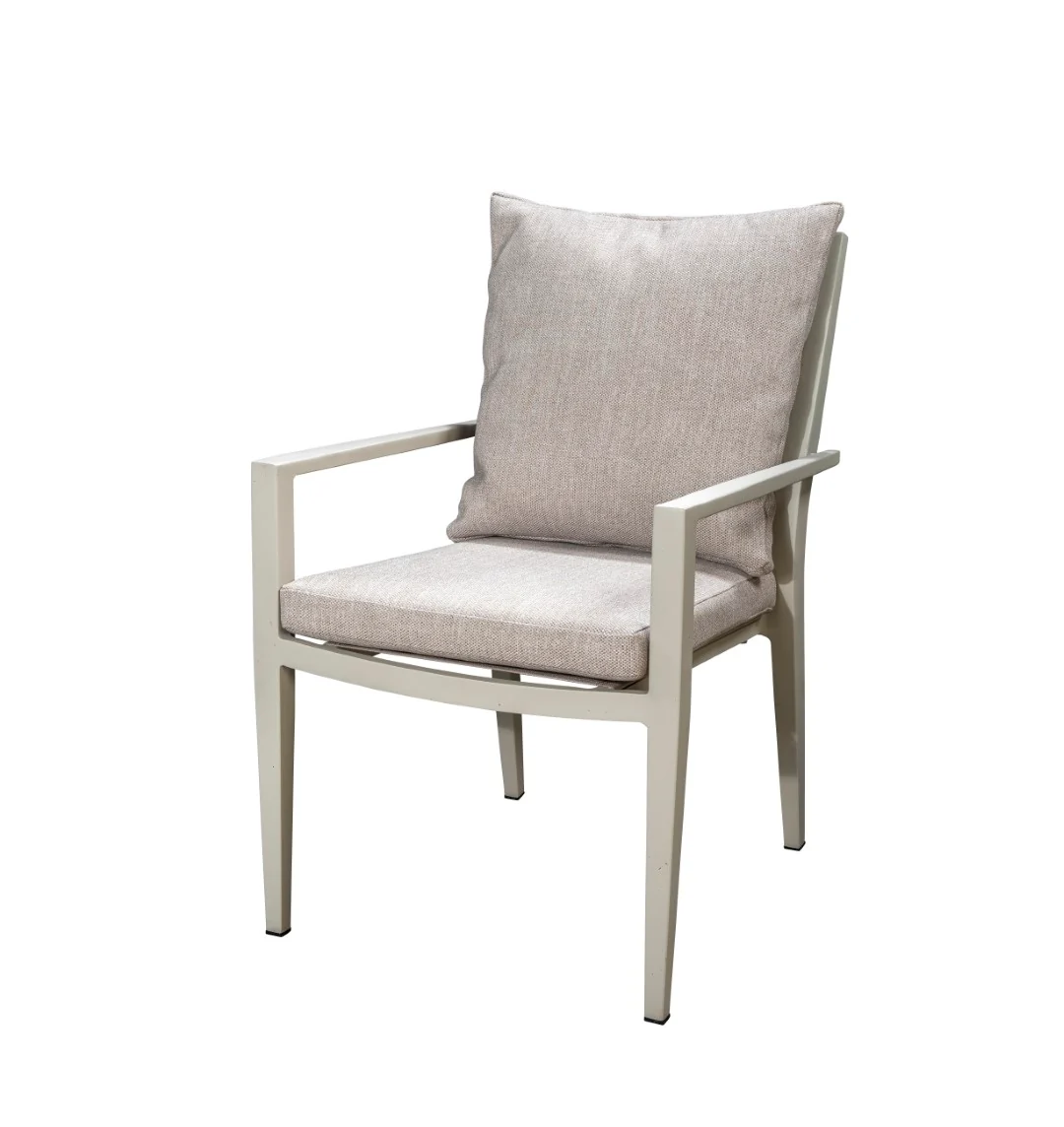 Marinha tuinstoel van Yoi - Stapelbaar | Brons/beige/zwart - Afbeelding 2