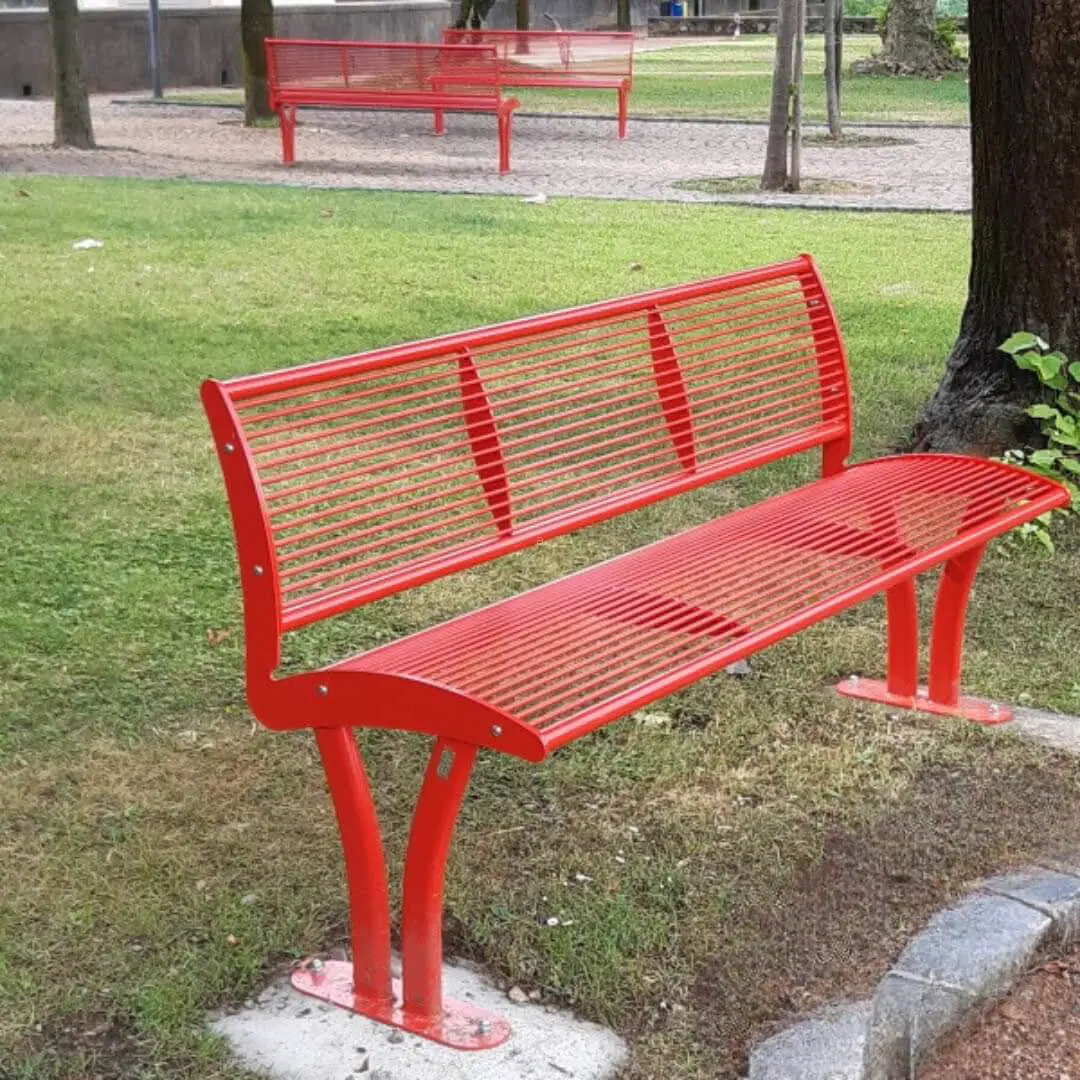 Parkbank Tauri met rugleuning - Afbeelding 8