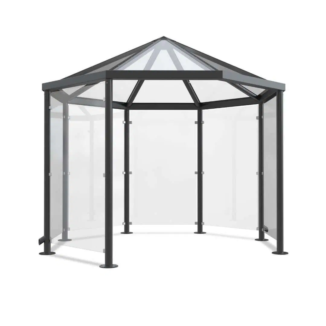 Rookabri Paviljoen 3,3×3,3m, voor 11-12 personen - Afbeelding 2