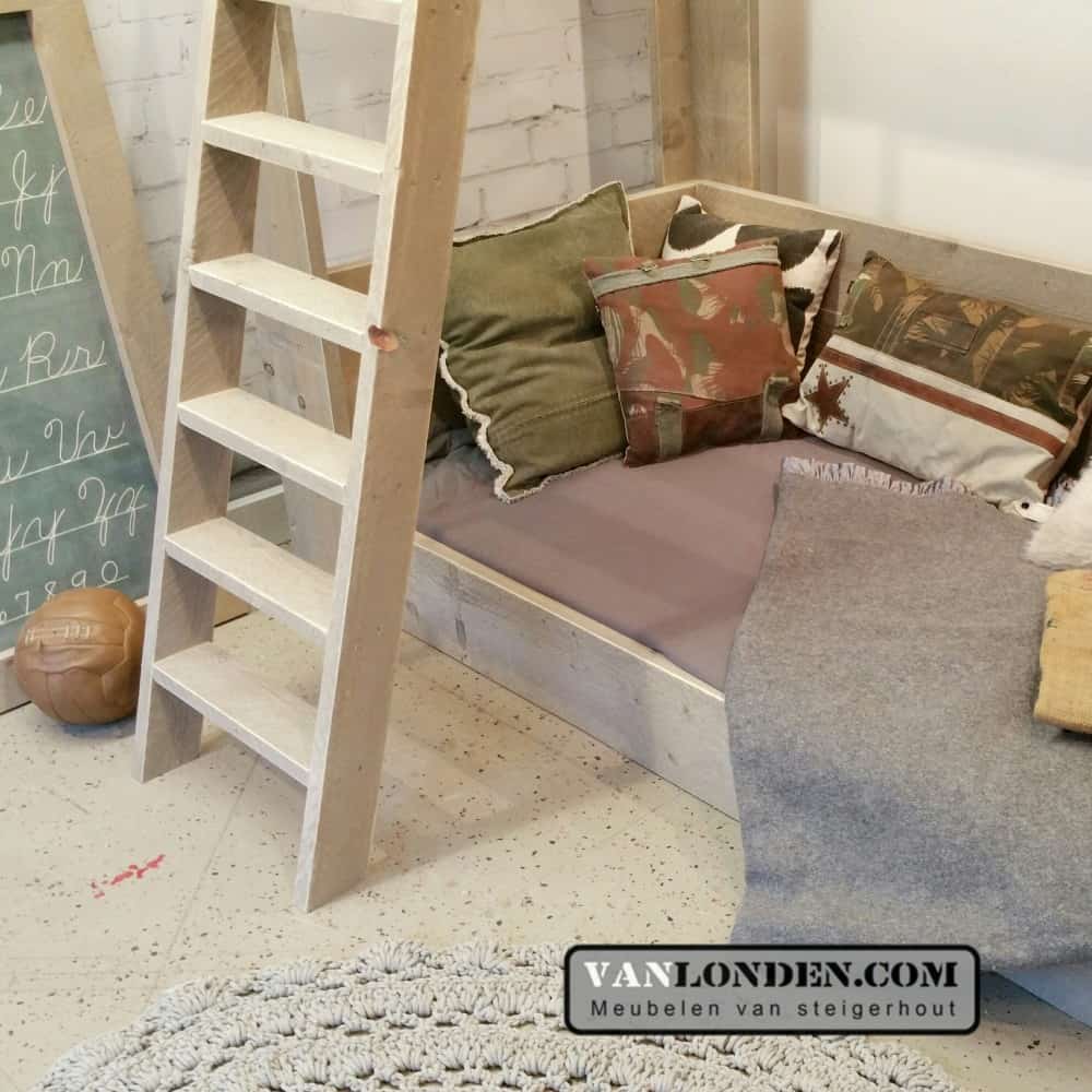 Steigerhouten stapelbed Diederik - Afbeelding 3