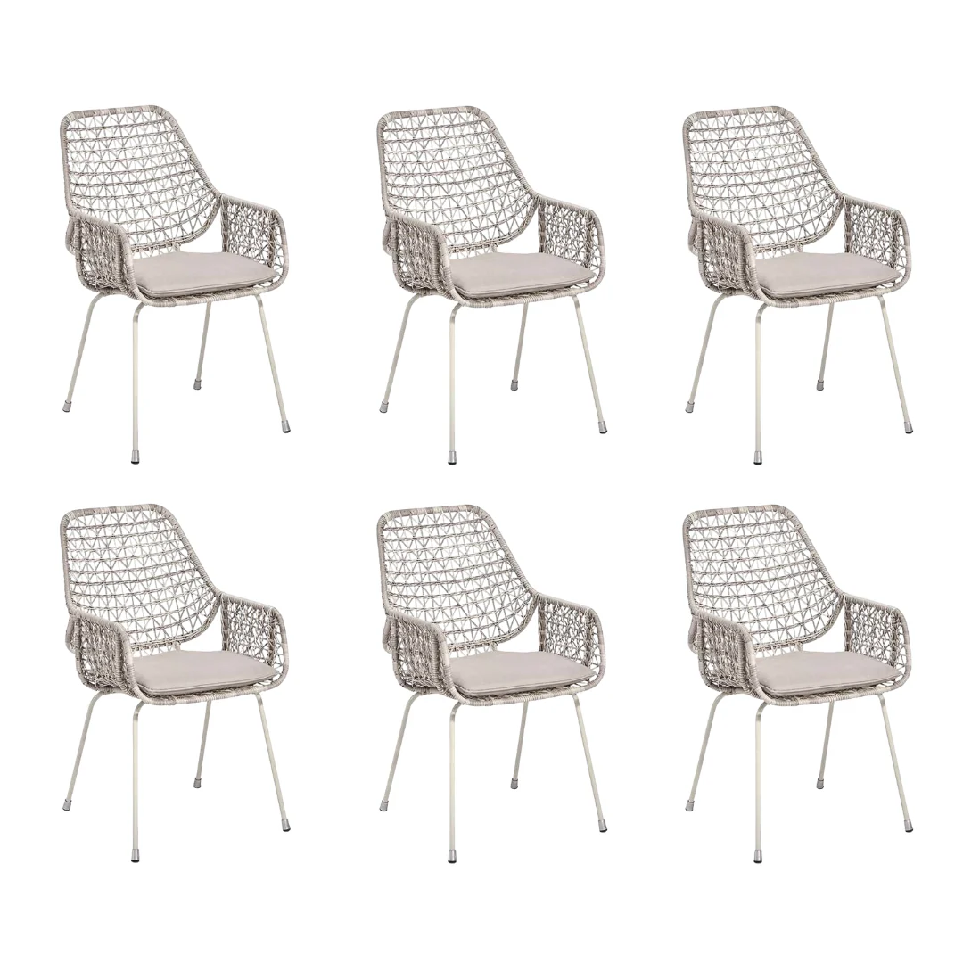 Set van 6 Zara tuinstoelen Applebee - Aanbieding! - Afbeelding 2
